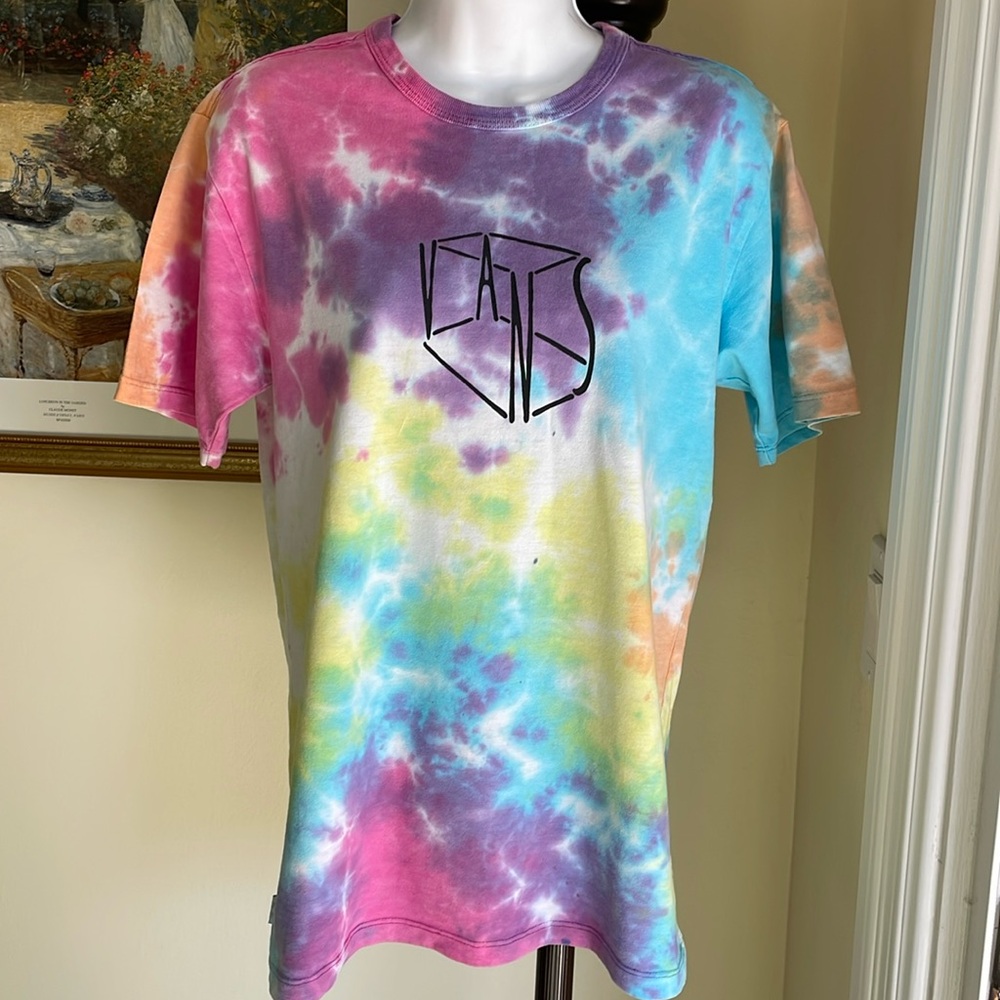 VANS OFF THE WALL CLASSIC COTTON TIE DYE TEE SHIRT - SMALL - EXCELLENT COND!